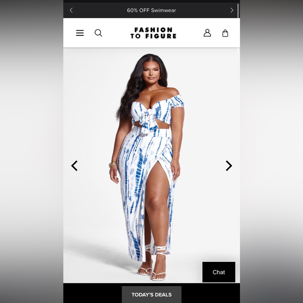 Natalia Tie Dye Wrap Skirt blue